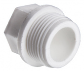 Заглушка наружная резьба 20*3/4 белый Valtec