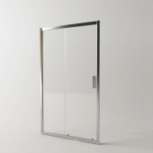 Душевое ограждение в проем EvaGold EG1C 110*190 профиль хром, прозрачное стекло