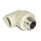 Уголок ф25х3/4 наружная резьба РТП (серый)