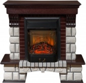 Портал для камина Comfort Flame Stone K mini S (кирпич в стиле клинкер гладкий белый, швы темные)