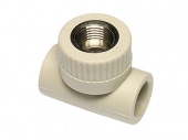 Тройник ф25х1/2 внутренняя резьба с креплением  Ekoplastik (SNKP02520X)