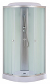 Душевая кабина EvaGold F101WS полукруг 100*100 низкий поддон,белые стены
