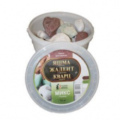 Камень для бани Микс премиум (яшма, кварц, жадеит) 15 кг