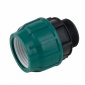 Муфта ПНД ф40хф1 1/2" наружная резьба POELSAN