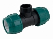 Тройник ПНД ф25хф3/4" наружная резьба POELSAN