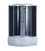 Душевая кабина ODA 8401 grey 80*215 Низкий поддон, стенки черные