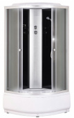 Душевая кабина EvaGold F902BS полукруг 90*90 высокий поддон,черные стены