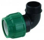 Отвод ПНД ф32хф1 1/4" наружная резьба POELSAN