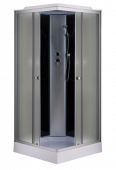 Душевая кабина EvaGold F901BS-Q квадрат 90*90 низкий поддон, черные стены